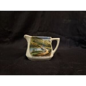 Souvenir Creamer Pitcher Bridge at Mohawk Park Era 1920s-1940s